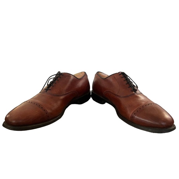 Allen Edmonds Size‎ 9.5C Byron 2034 Cap-Toe Oxford Chili Brown Shoes Great Cond - Picture 4 of 8